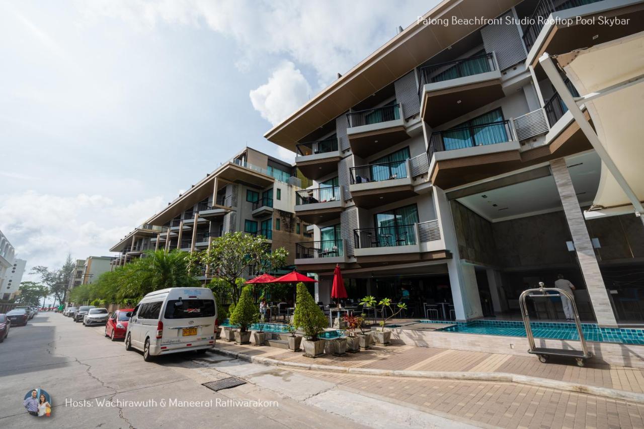 ✪✪✪✪✪ Patong Beachfront Studio Rooftop Pool Skybar Apartamento Exterior foto