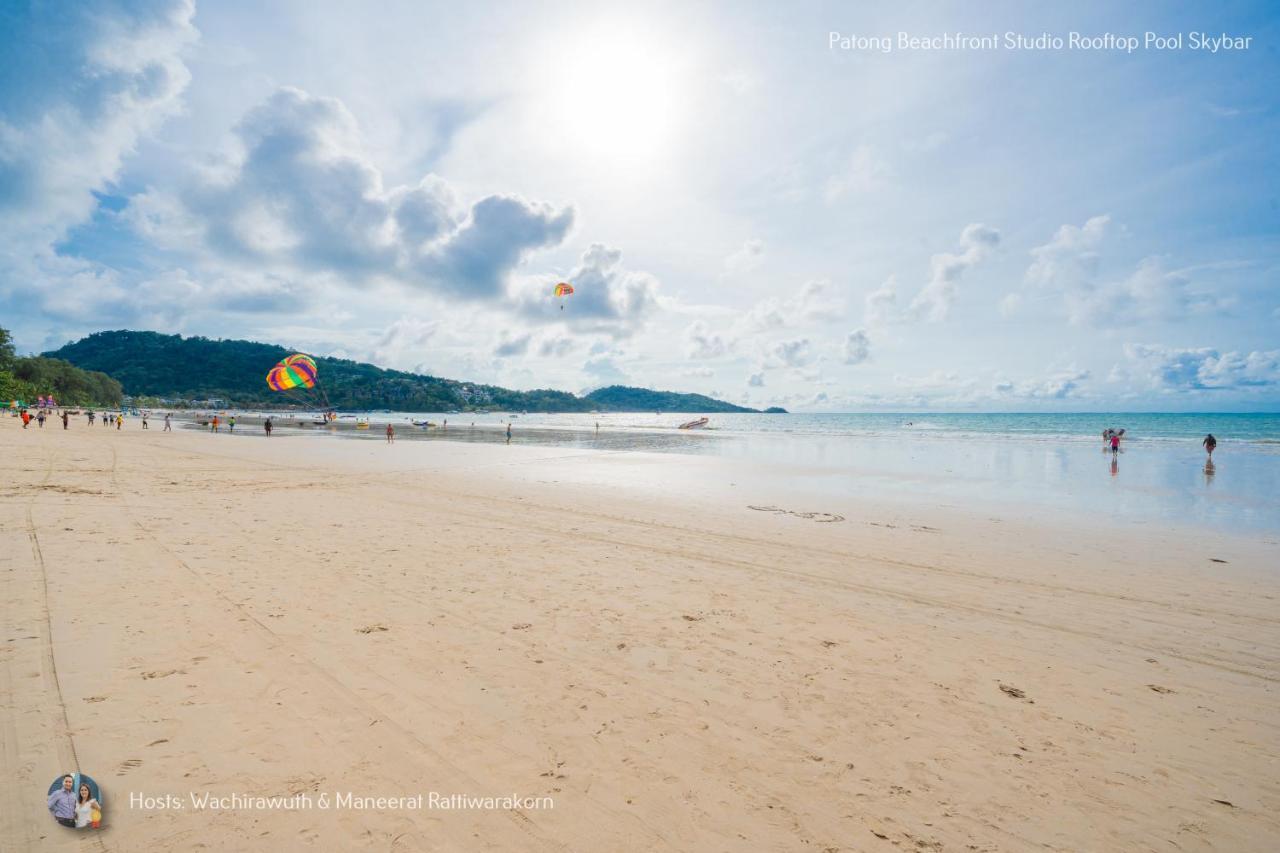 ✪✪✪✪✪ Patong Beachfront Studio Rooftop Pool Skybar Apartamento Exterior foto