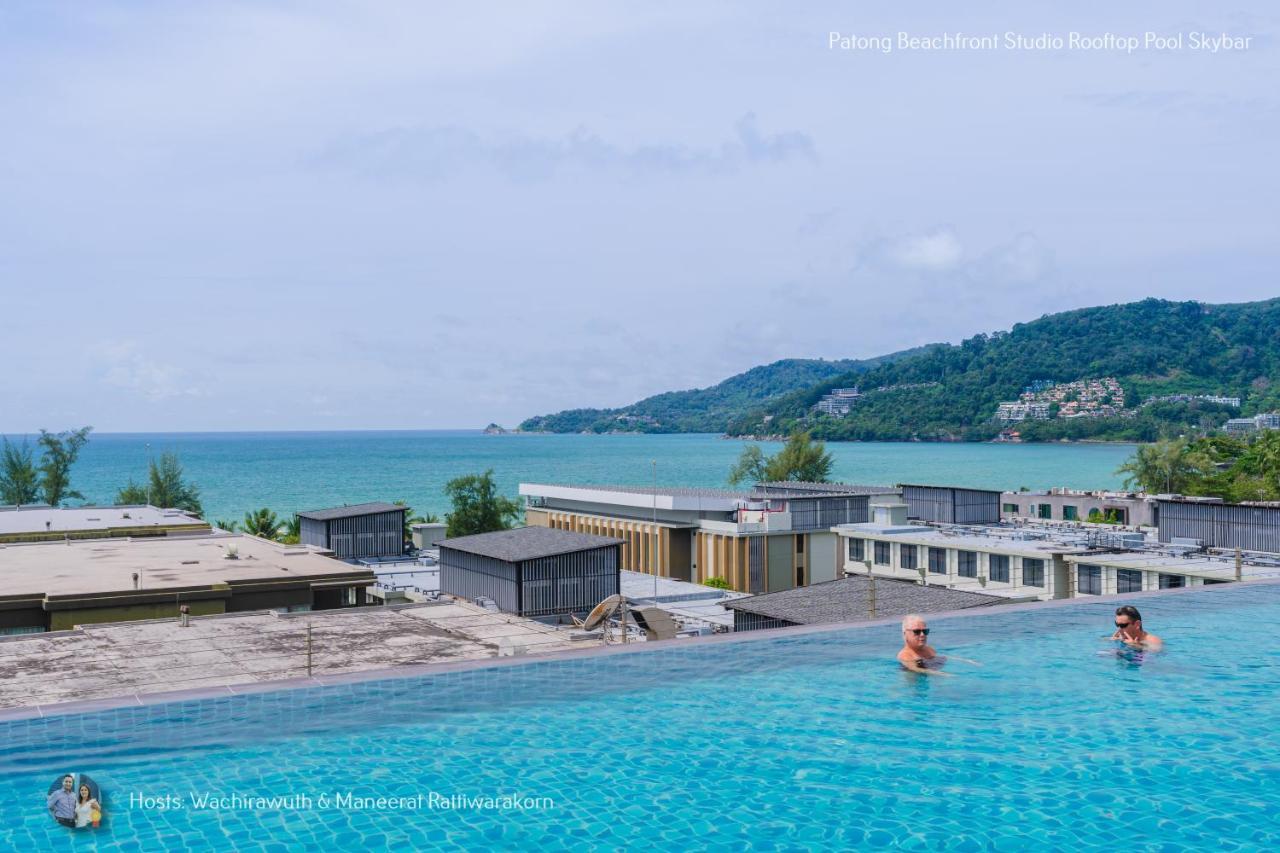 ✪✪✪✪✪ Patong Beachfront Studio Rooftop Pool Skybar Apartamento Exterior foto