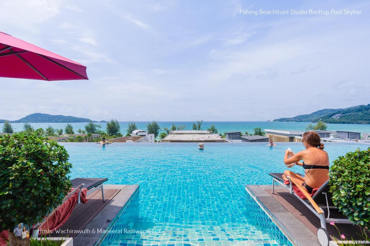 ✪✪✪✪✪ Patong Beachfront Studio Rooftop Pool Skybar Apartamento Exterior foto