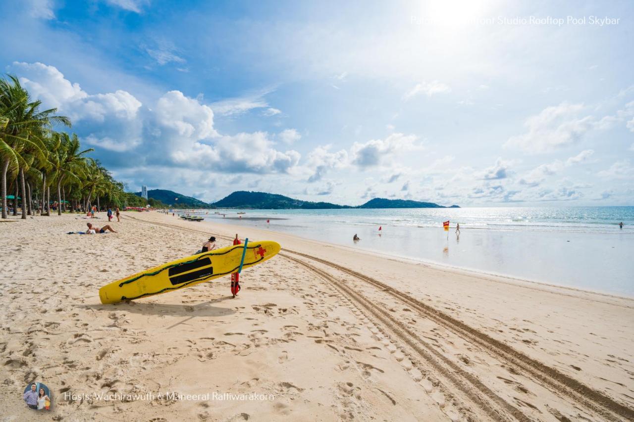 ✪✪✪✪✪ Patong Beachfront Studio Rooftop Pool Skybar Apartamento Exterior foto