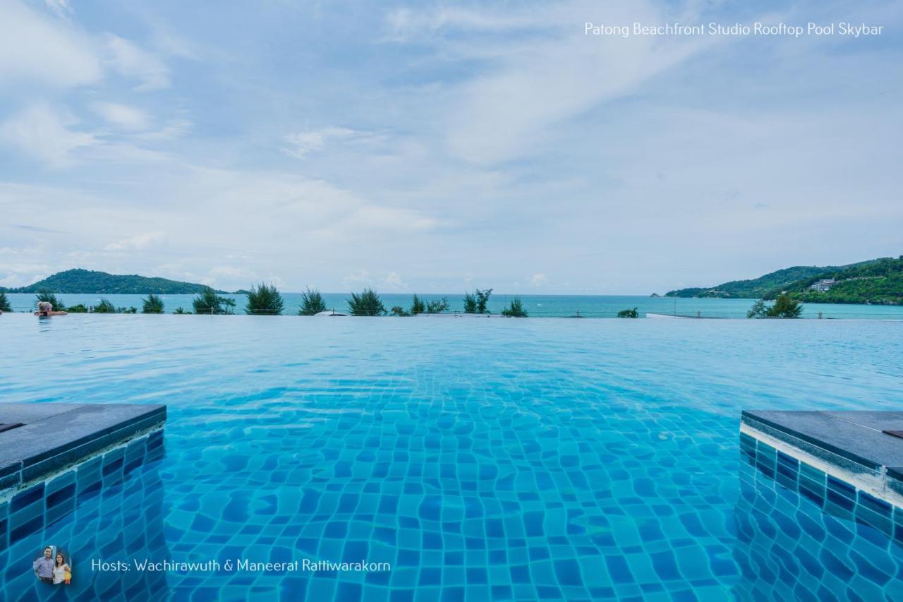 ✪✪✪✪✪ Patong Beachfront Studio Rooftop Pool Skybar Apartamento Exterior foto